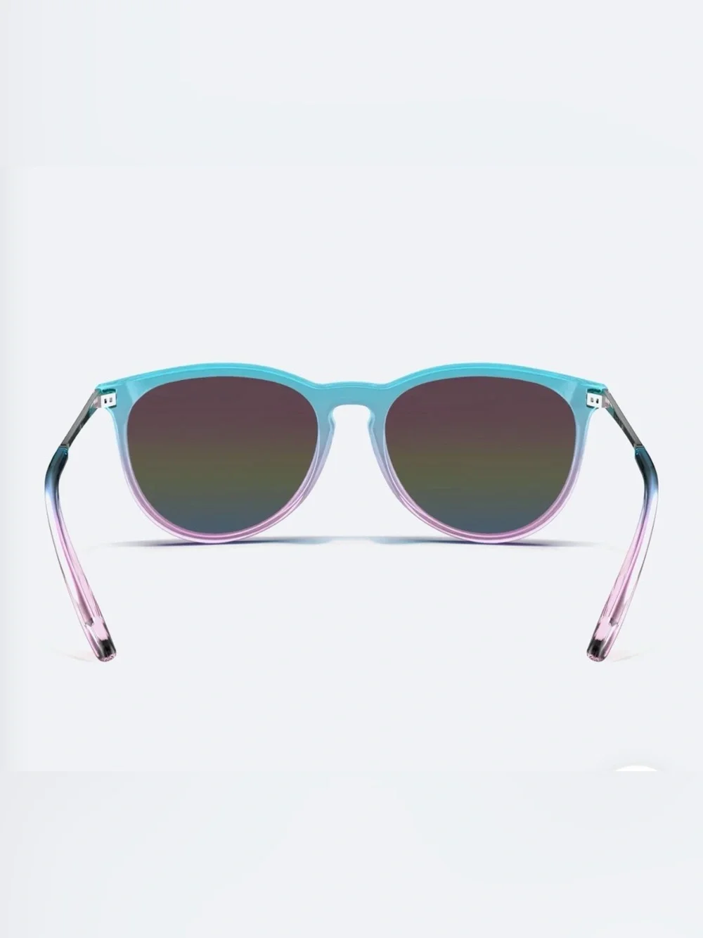Mirrored Gradient Sunglasses - Blue Pink